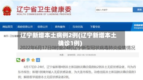 辽宁新增本土病例2例(辽宁新增本土确诊1例)-第2张图片