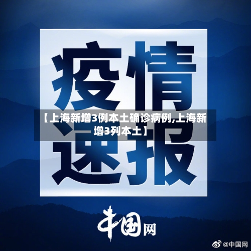 【上海新增3例本土确诊病例,上海新增3列本土】-第1张图片
