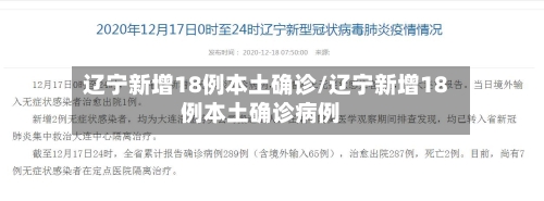 辽宁新增18例本土确诊/辽宁新增18例本土确诊病例-第2张图片